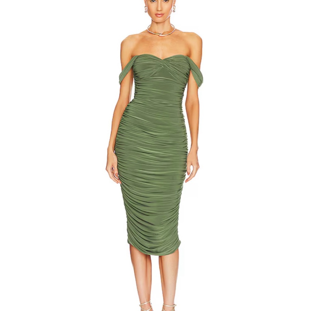 Walter Midi Dress in Celadon